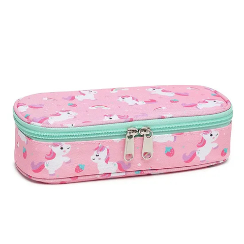 Pink Unicorn Pen Storage Holder Case Cute Pencil Pouch Bag Stationery Organizer