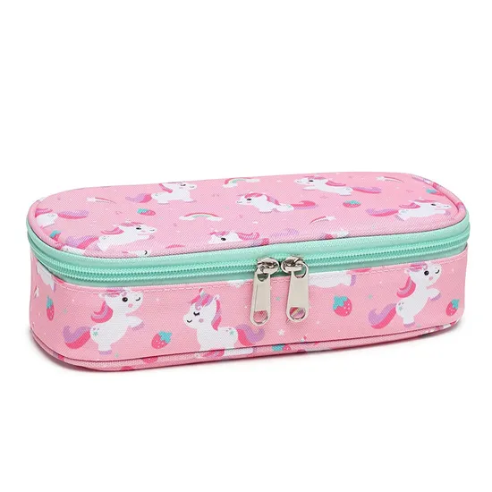 Pink Unicorn Pen Storage Holder Case Cute Pencil Pouch Bag Stationery Organizer
