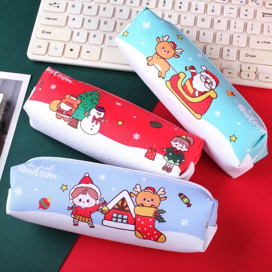 New Product Large Capacity Christmas Pencil Case Stationery Pouch Personalized Pencil Case