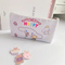 School Kids Stationery Storage Zipper Pouch Kawaii Anime Canvas Pencil Bag