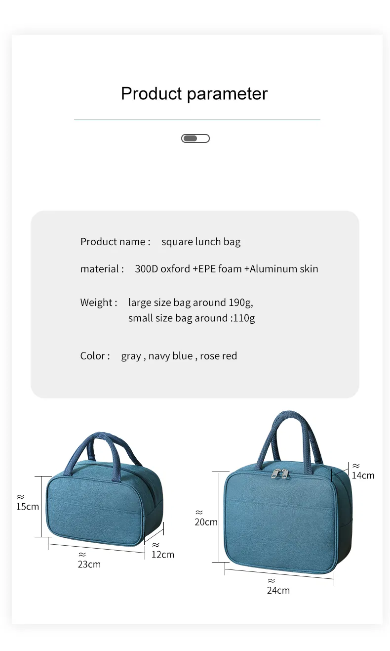 New Design Print Logo Sustainable Kids Student Office Beach Small Insulated Sublimation Cooler Lunch Bag