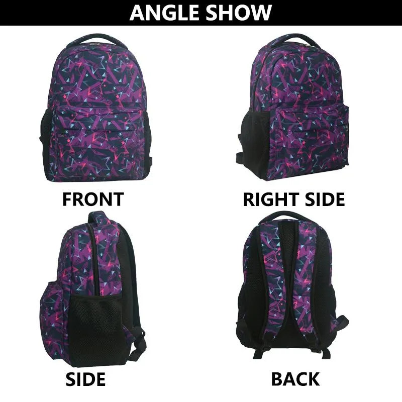 Customize Printed Book Bags Pentagram Backpack School Kids Schoolbags Children Back to School Bags Back Pack for Girls