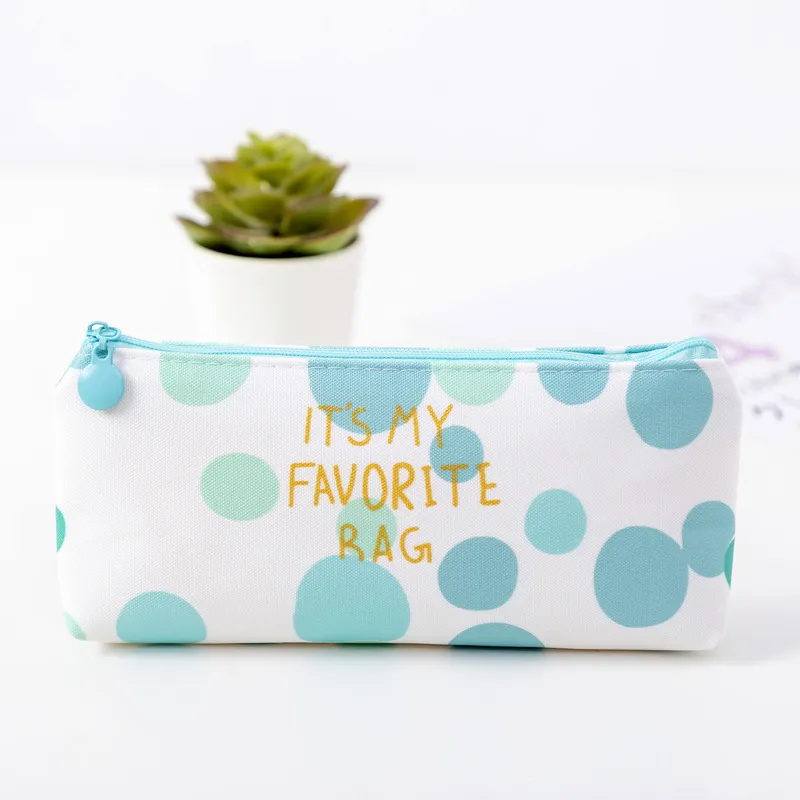 Wholesale Cute Student School Pen Bag Zipper Custom Pencil Case Canvas