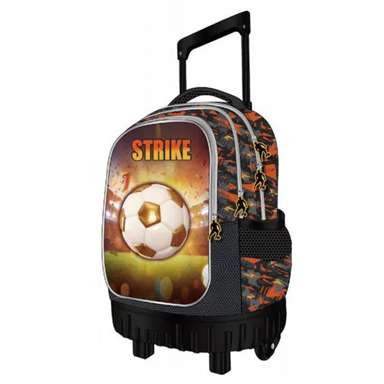 Custom School Football Backpack with Logo Mochila Escolar Children 3D Cartoon Character Trolley School Backpack