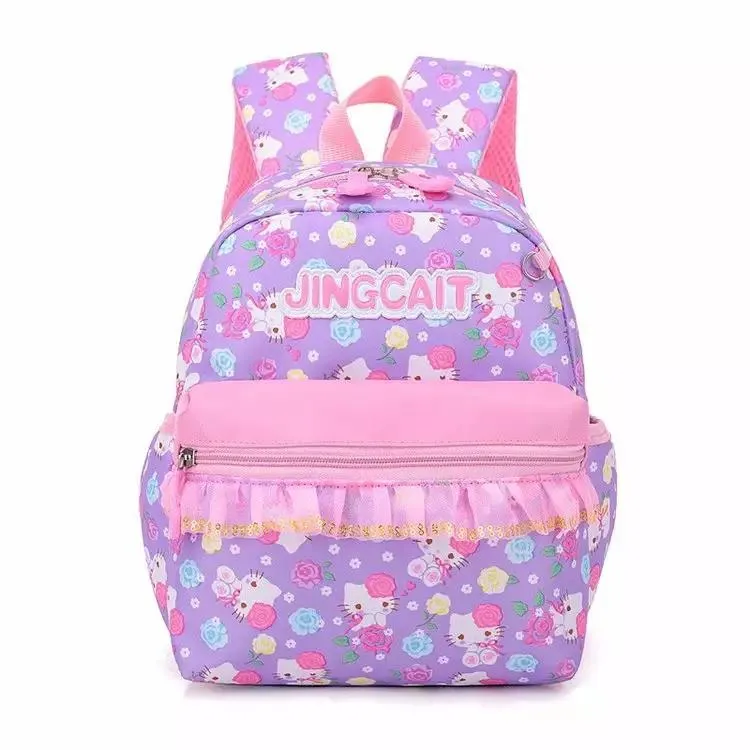 Custom Unicorn Detachable Girls&prime; School Pull Rod Children&prime;s Cartoon Backpack