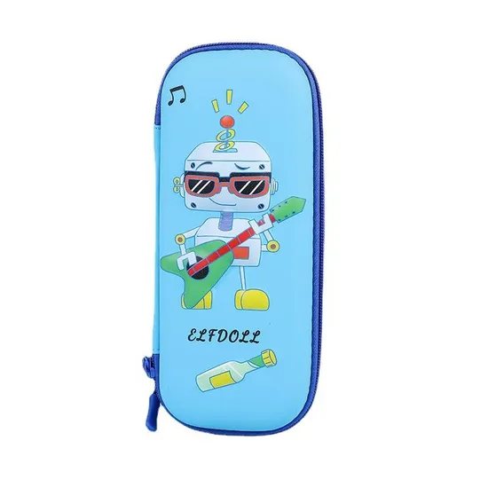 3D Embossed Pencil Case for Kids Pen Pouch for Kids Zipper Closure Crayon Organizer Box